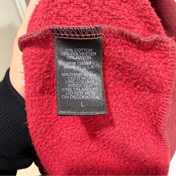 Aviator Nation Disco 2 Hoodie Claret 5-Stripe Rainbow Size Large - Picture 3 of 11